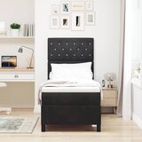  Krevet s opruga kutije s madracem Crna 80 x 200 cm Baršun | shoptok.hr