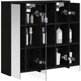  Kupaonski ormar s ogledalom Crni hrast 63,5 x 16 x 62,5 cm | shoptok.hr