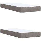  Krevet s oprugama i madracem smeđesivi 200x200 cm od tkanine | shoptok.hr