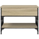  Stolić za kavu boja hrasta sonome 70x50x50 cm od drva i metala | shoptok.hr