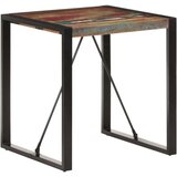 vidaXL Blagovaonski stol 70 x 70 x 75 cm od masivnog obnovljenog drva | shoptok.hr