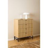 MID.YOU komoda, naravne barve, črna | Shoptok.si