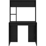  Stol s policom Crni hrast 91 x 50 x 149 cm Konstruirano drvo | Eponuda.com