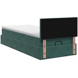  Podesivi krevet s madracem Tamnozelena 100 x 200 cm Baršun | shoptok.hr