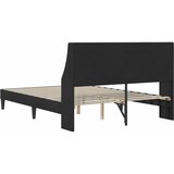  Krevetna konstrukcija s uzglavljem Crna 140 x 200 cm Baršun | shoptok.hr