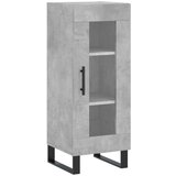  Visoka komoda siva betona 34 5x34x180 cm od konstruiranog drva | shoptok.hr