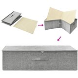  Kutije za pohranu 2 kom od tkanine 70 x 40 x 18 cm sive | Eponuda.com