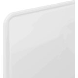  Uzglavlje s uzglavljem Sjajno bijelo 90 cm Konstruirano drvo | shoptok.hr