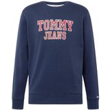 Tommy Jeans Sweater majica mornarsko plava / lubenica roza / bijela | shoptok.hr