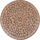 Bistro 3-dijelni bistro set s keramičkim pločicama boje cigle | shoptok.hr
