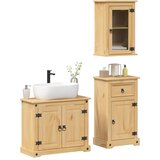  3-dijelni set kupaonskog namještaja Corona masivna borovina | shoptok.hr