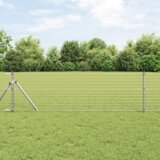 vidaXL Ograjni stebri 2 pcs srebrna 120 cm Cinkano jeklo | Shoptok.si