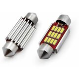 Amio Avto LED sijalka C5W 39mm 12 SMD 4014 CANBUS 2,4W 12/24V 5000K 2 kosa Cene
