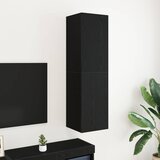 TV Kabinet za Zid Zidne Crni hrast 30,5 x 30 x 110 cm | shoptok.hr