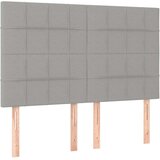  Krevet s oprugama i madracem svjetlosivi 140x190 cm od tkanine | shoptok.hr