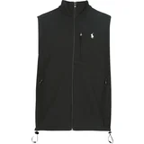 Polo Ralph Lauren Puloverji SWEATSHIRT ZIPPE SANS MANCHES EN DOUBLE KNIT TECH Črna