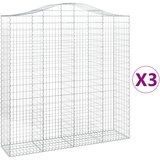  Lučne gabionske košare 3 kom 200x50x200/220cm pocinčano željezo | Eponuda.com