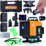 Rosfix SET LASERSKI NIVELIR ROT16L – 16 LINIJ, IP54, 25 M, 2X3500 MAH, TARČA, OČALA, PILOT | 532 NM, ±3°, (5000075890) | Shoptok.si