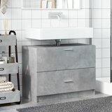 Ormarić za umivaonik boja betona 78x37x59 cm konstruirano drvo | shoptok.hr