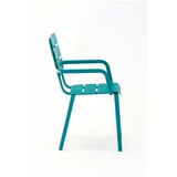 Ezeis Set od 4 plave vrtne stolice s naslonima za ruke Alicante