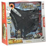Vojni zrakoplov Jet Fighter sa zvukovima i svjetlima - crni | shoptok.hr