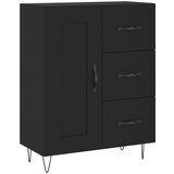 Maison Chic Komoda - Predalnik črna 69,5x34x90 cm inženirski les, (21715776) Cene