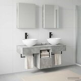  Set ormarića za kupaonicu 5 kom. Betonska siva | shoptok.hr