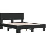  Okvir za krevet crni 135x190 cm konstruirano drvo i metal | shoptok.hr