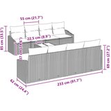 Set sofe 9 kom. 3-Broj sjedala Smeđa i crvena poliratan | shoptok.hr