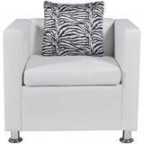  242213 Armchair White Faux Leather | shoptok.hr