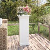 vidaXL Stojalo za rože belo 40x40x90 cm trdna borovina Cene