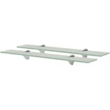  Zidne police 2 kom staklene 60 x 20 cm 8 mm | shoptok.hr