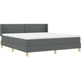  Krevet s opruga kutije Tamno siva 200 x 180 cm tkanina | shoptok.hr