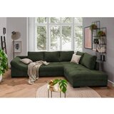 Modern Living Sedežna Garnitura Alvito, Temno Zelena, Žamet, Ležišče | Shoptok.si