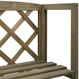  Rešetka s policama siva 55 x 30 x 140 cm od masivne jelovine | Eponuda.com