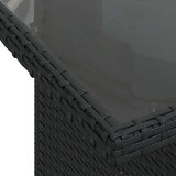  7-delni set vrtnih kavčev z blazinami Črna Poli ratan, (22090904) | Shoptok.si