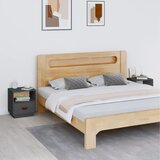  Noćni ormarići 2 kom sivi 40 x 34 x 45 cm od masivne borovine | shoptok.hr