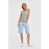 Marisse Olive Button Top | ePonuda.com