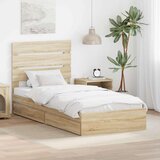  Krevet s od storage Sonoma hrast 90 x 200 cm Konstruirano drvo | shoptok.hr