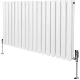 Monster ovalni radiator in ventili - 600 mm x 1020 mm - bel, (21569813) Cene