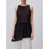 Reserved Bluza s asimetričnim dnom - tamnosmeđe | shoptok.hr