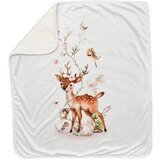 Baby Textil prekrivač za bebe Bambi, Bela u