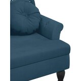  Klupa s jastucima plava 120,5 x 65 x 75 cm baršunasta | shoptok.hr