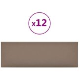  Zidne ploče od umjetne kože 12 kom cappuccino 90x30 cm 3 24 m² | shoptok.hr