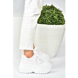 Fox Shoes White Thick Soled Casual Sneakers. cene