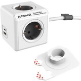 Cubenest Razdjelnik utičnica 13 cm PowerCube Extended USB Schuko – | shoptok.hr