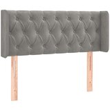  Uzglavlje svjetlosivo 93x16x78/88 cm baršunasto | shoptok.hr