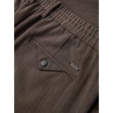 Ombre Men's chino pants with elastic waistband - chocolate | shoptok.hr