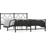 Furnova Kovinski posteljni okvir brez vzmetnice s podnožjem 160x200 cm, (21933984) | Shoptok.si