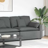 Modularni kauč s naslonom za ruke i jastucima tamno sivi 100 cm Cene